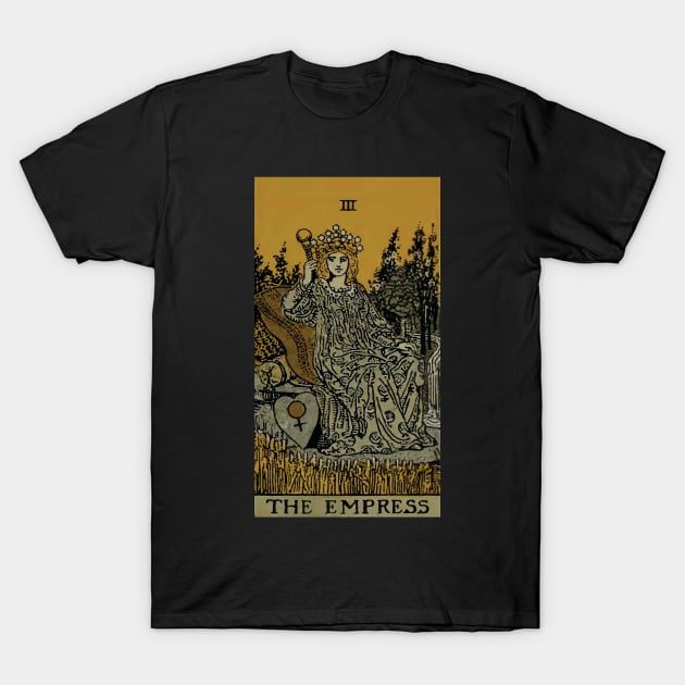 The Empress Tarot Card T-Shirt by VintageArtwork